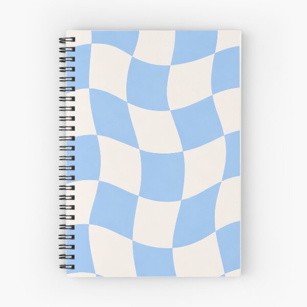 Item preview, Wavy Blue Checkerboard Retro Pattern Design designed and sold by Aureva Arts Shop.