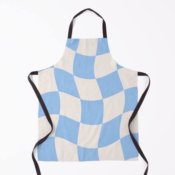 Item preview, Wavy Blue Checkerboard Retro Pattern Design designed and sold by Aureva Arts Shop.