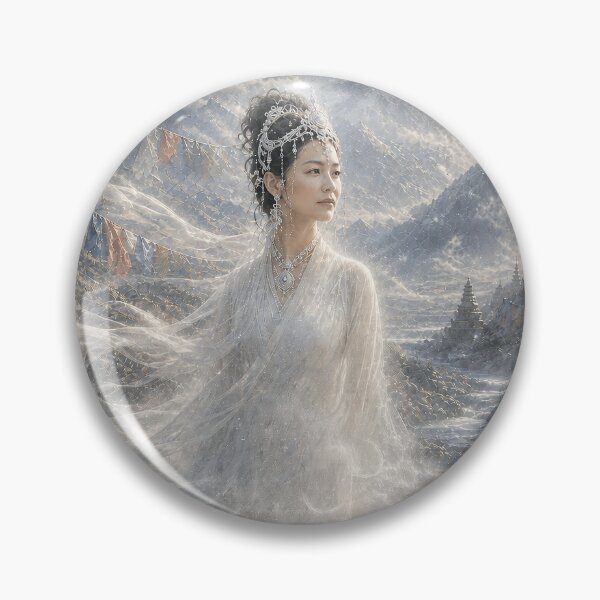 Item preview, White Tara - The Mountain Breathes designed and sold by SilverSpring55.