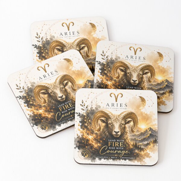Item preview, Aries Zodiac Wall Art – Fearless Ram designed and sold by SoulfulStudio.