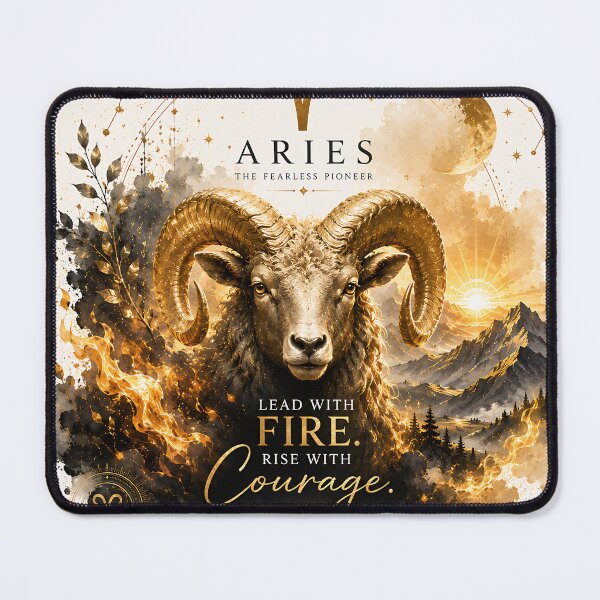 Item preview, Aries Zodiac Wall Art – Fearless Ram designed and sold by SoulfulStudio.
