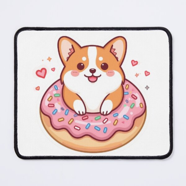 Item preview, Kawaii Corgi in Donut Sticker | Cute Dog Lover Gift designed and sold by Stylestickers55.