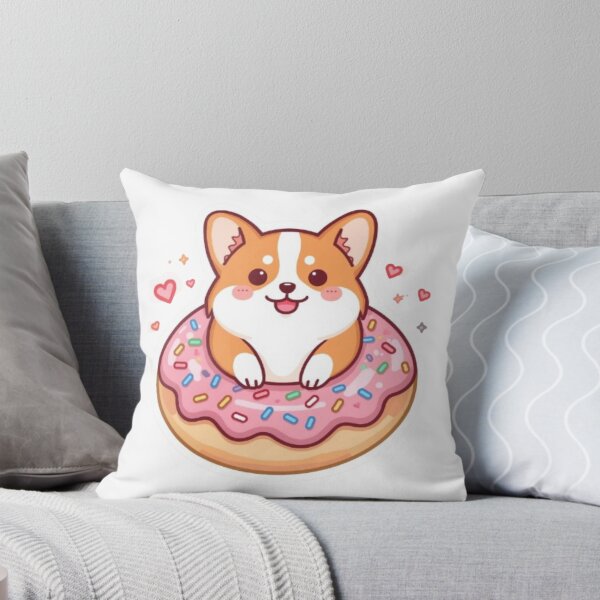 Item preview, Kawaii Corgi in Donut Sticker | Cute Dog Lover Gift designed and sold by Stylestickers55.