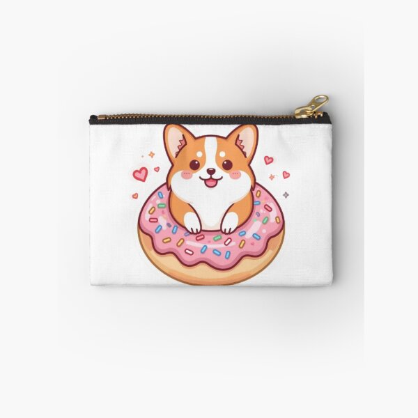 Item preview, Kawaii Corgi in Donut Sticker | Cute Dog Lover Gift designed and sold by Stylestickers55.