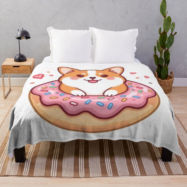 Item preview, Kawaii Corgi in Donut Sticker | Cute Dog Lover Gift designed and sold by Stylestickers55.