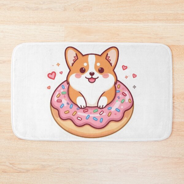 Item preview, Kawaii Corgi in Donut Sticker | Cute Dog Lover Gift designed and sold by Stylestickers55.