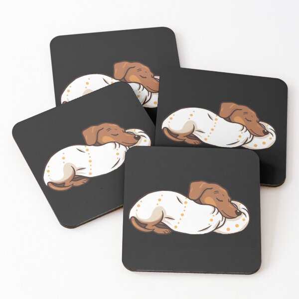 Item preview,   Cute sleeping Dachshund Puppy Dog Kawaii Animal Design designed and sold by Geschenkartikel.