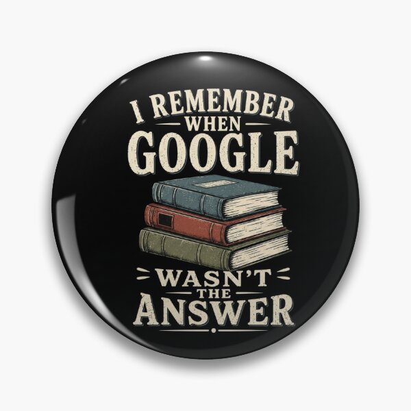 Item preview, I Remember When Google Wasn't the Answer | Funny Retro Gift designed and sold by BrokenLabel.