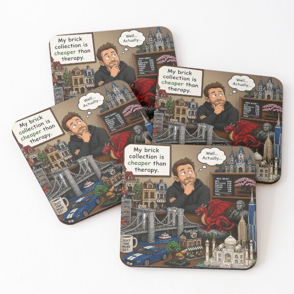 Item preview, My brick collection is cheaper than therapy. Well...Actually... designed and sold by CinemaChronik.