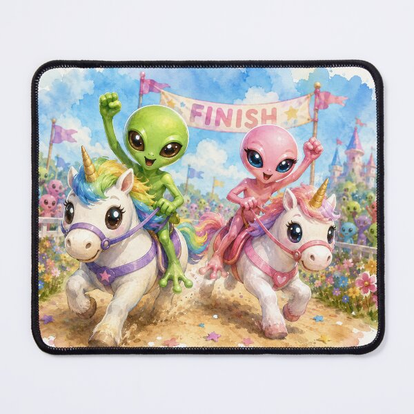Item preview, Aliens Racing Unicorns designed and sold by AliensIRL.