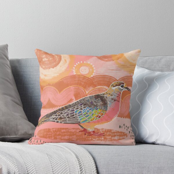 Item preview, Bronzewing pigeon against an abstract background designed and sold by bee-denham-art.