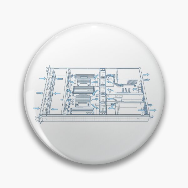 Item preview, Server Fan Airflow Diagram - Homelab Cooling System Blueprint designed and sold by Node & Switch.