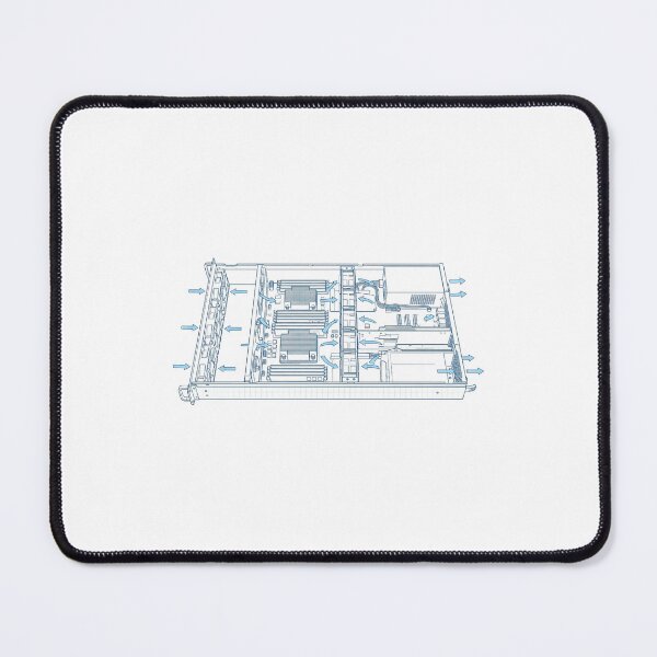 Item preview, Server Fan Airflow Diagram - Homelab Cooling System Blueprint designed and sold by Node & Switch.