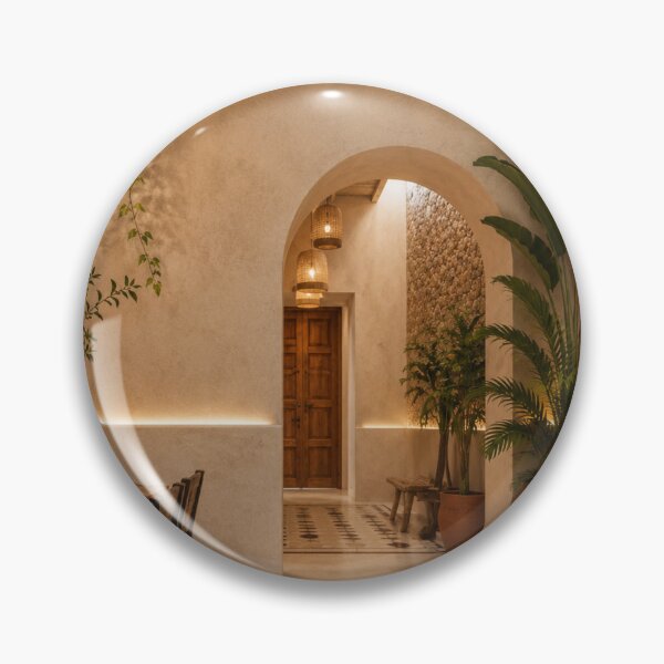 Item preview, Timeless Mexican Hacienda Interior With Plants designed and sold by fatydesignspace.