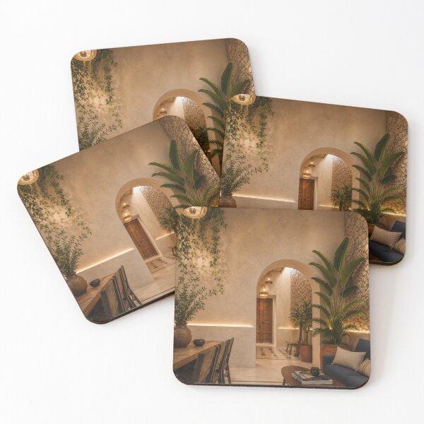 Item preview, Timeless Mexican Hacienda Interior With Plants designed and sold by fatydesignspace.