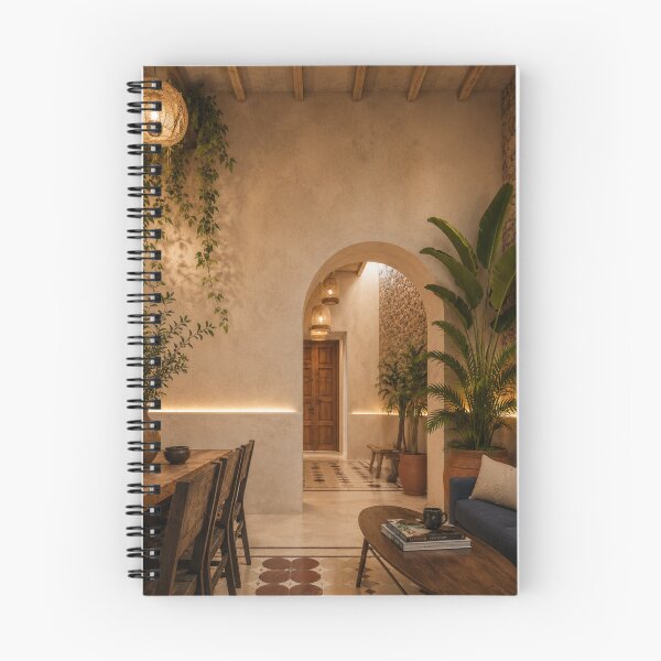 Item preview, Timeless Mexican Hacienda Interior With Plants designed and sold by fatydesignspace.