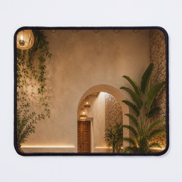 Item preview, Timeless Mexican Hacienda Interior With Plants designed and sold by fatydesignspace.