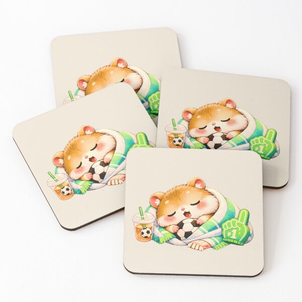 Item preview, Sleepy Match Hamster ?⚽ Cute Football Fan Design designed and sold by Pick'n Quick.
