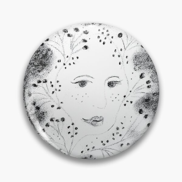 Item preview, Black and White Drawing Face Nature designed and sold by JHadfieldArt.