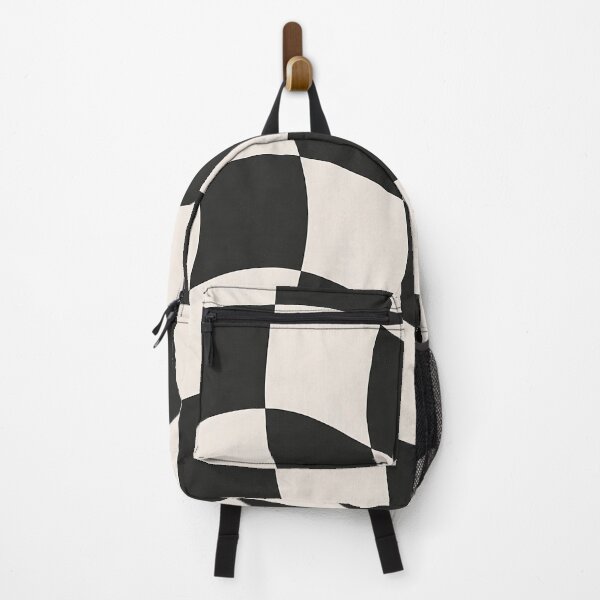 Item preview, Wavy Checkerboard Black and Cream Pattern designed and sold by Aureva Arts Shop.