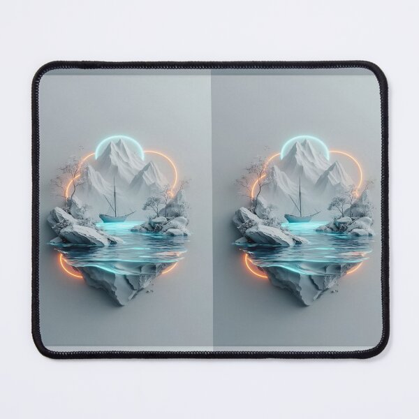 Item preview, Serene Voyage: The Enchantment of a Sailing Ship Amidst Dreamlike Mountains A Dreamy Reflection of Nature designed and sold by Matt_Smith.
