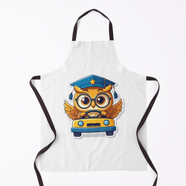 Item preview, Cute Owl Driving a School Bus | Back to School Sticker designed and sold by OksArtStudio.
