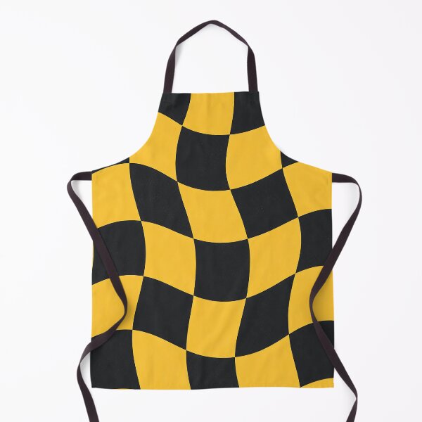 Item preview, Abstract Wavy Black and Gold Checkered Pattern designed and sold by Aureva Arts Shop.