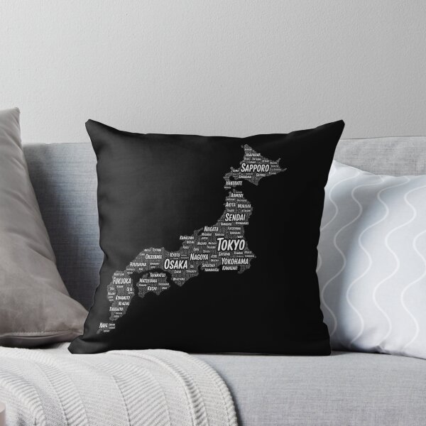 Item preview, Japan Cities Typographic Map  designed and sold by layalistoresa.