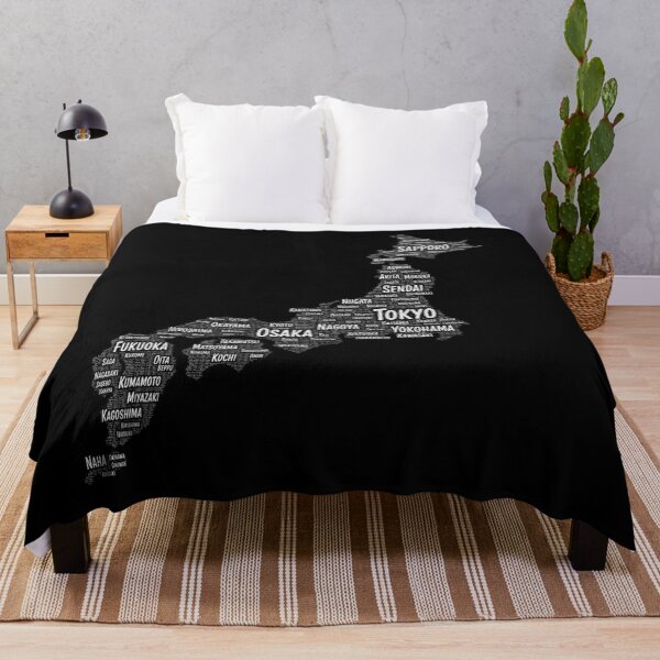 Item preview, Japan Cities Typographic Map designed and sold by layalistoresa.