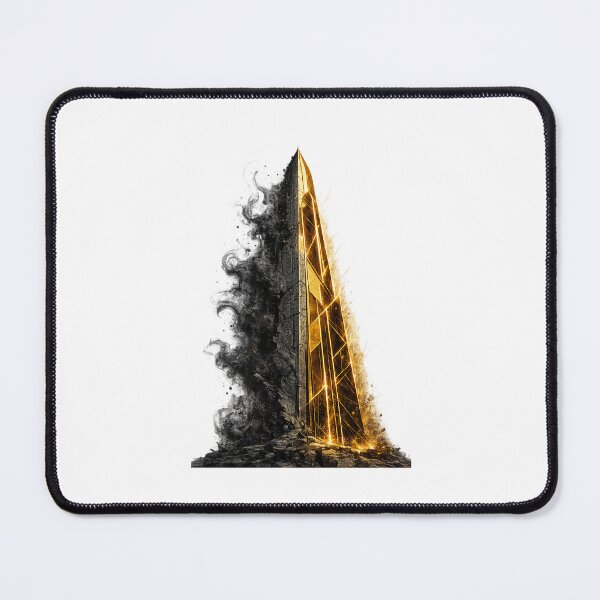 Item preview, The Vigilant Obelisk - Minimalist Geometric Art designed and sold by SAALX Art.
