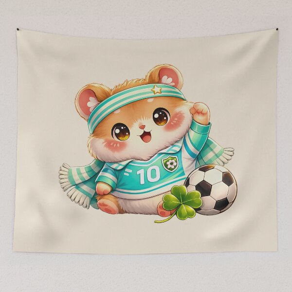 Item preview, Lucky Jersey Hamster ?? Cute Football Fan Design designed and sold by Pick'n Quick.