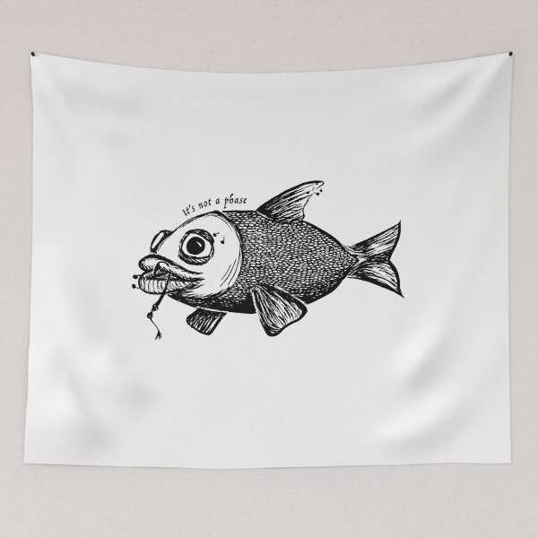 Item preview, Edgy Fish with Piercings designed and sold by hannahsinkpen.