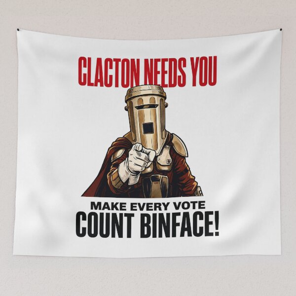 Item preview, VOTE BINFACE, Vote Count Binface - Count Binface designed and sold by EthaMalen.