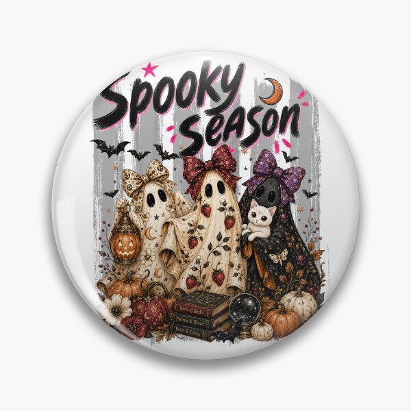 Item preview, Spooky Season Cute Ghosts and Pumpkins designed and sold by NightSpell.
