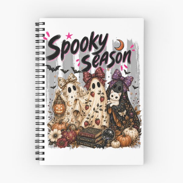 Item preview, Spooky Season Cute Ghosts and Pumpkins designed and sold by NightSpell.