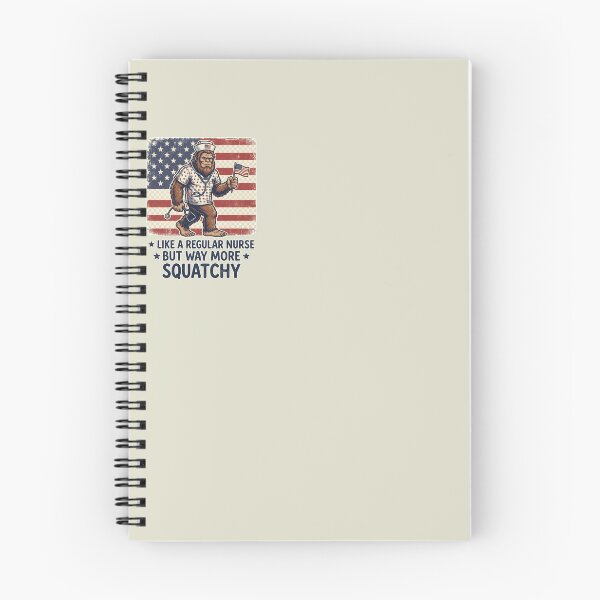 Item preview, Squatchy Nurse Bigfoot USA Poster designed and sold by Roy & Tiffany.