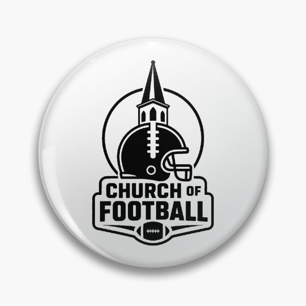 Artikelvorschau, Kirche der Fußballfans Schwarz entworfen und verkauft von DredMuunStudios.