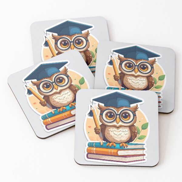 Item preview, Cute Owl Sitting on a Stack of School Books | Back to School Sticker designed and sold by OksArtStudio.