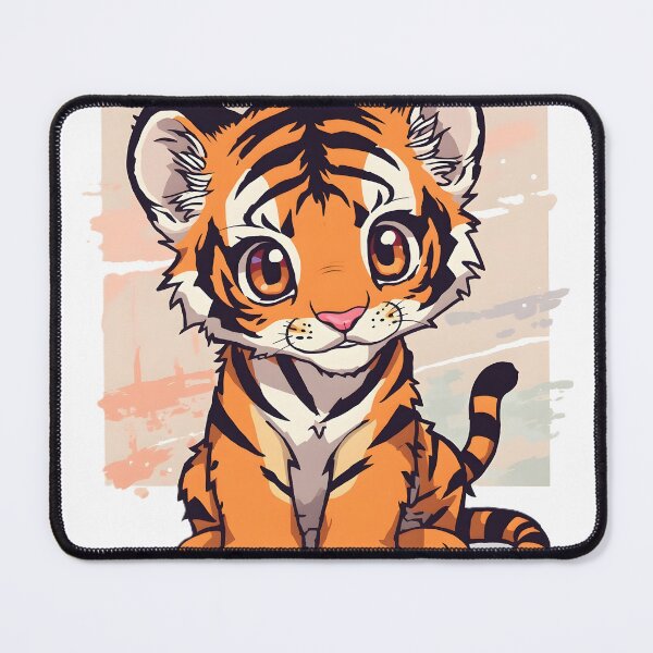 Item preview, Cute Kawaii Tiger Cub Sticker | Adorable Baby Tiger Cartoon Animal Illustration designed and sold by dreamz-world.