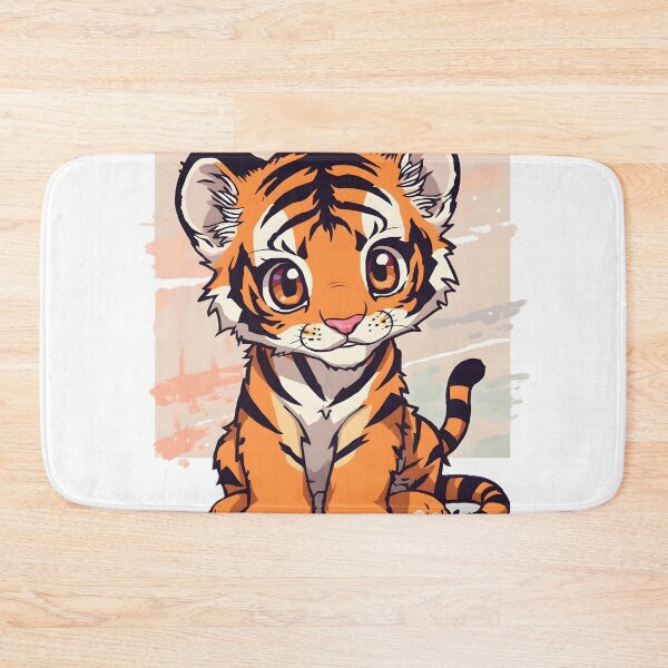 Item preview, Cute Kawaii Tiger Cub Sticker | Adorable Baby Tiger Cartoon Animal Illustration designed and sold by dreamz-world.