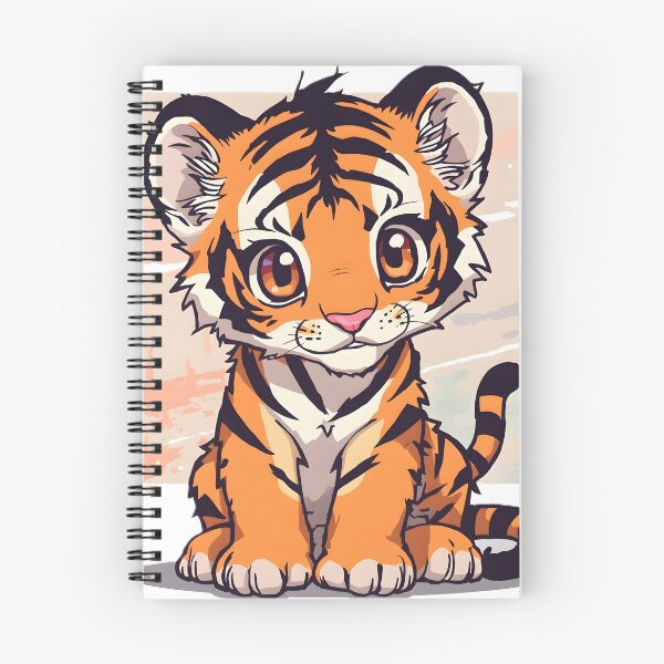 Item preview, Cute Kawaii Tiger Cub Sticker | Adorable Baby Tiger Cartoon Animal Illustration designed and sold by dreamz-world.