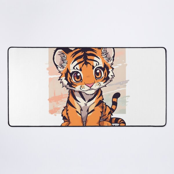 Item preview, Cute Kawaii Tiger Cub Sticker | Adorable Baby Tiger Cartoon Animal Illustration designed and sold by dreamz-world.