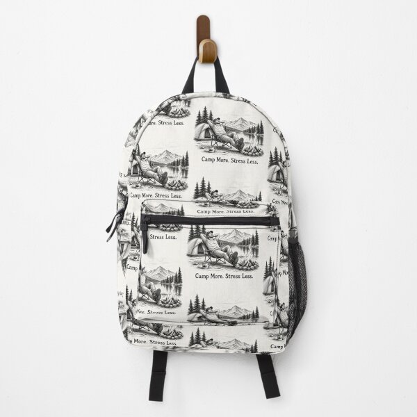 Item preview, Camp More. Stress Less. designed and sold by CinemaChronik.
