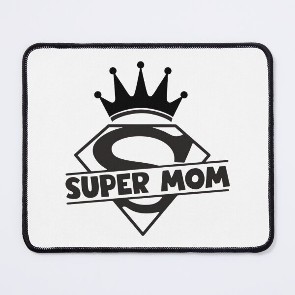 Item preview, Super Mom Crown Superhero Shield Typography designed and sold by Macias123.