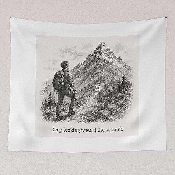 Item preview, Keep looking toward the summit. designed and sold by CinemaChronik.