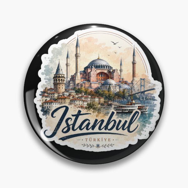 Item preview, Vintage Istanbul Travel Art Türkiye designed and sold by GusiaTreasures.