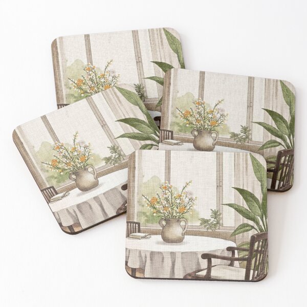 Item preview, Cozy Cottage Floral Still Life  designed and sold by Bright Stone .