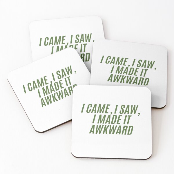 Item preview, I Came I Saw I Made It Awkward Funny Introvert Quote designed and sold by DreamyBrushArt.
