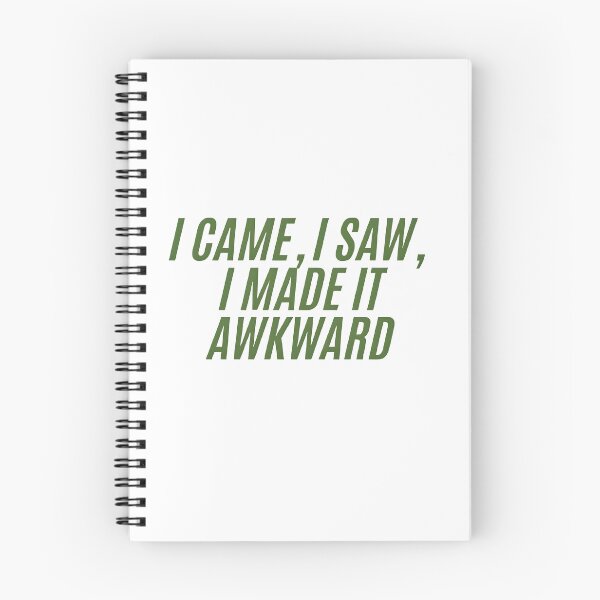 Item preview, I Came I Saw I Made It Awkward Funny Introvert Quote designed and sold by DreamyBrushArt.