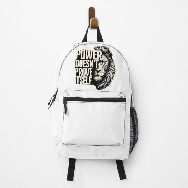 Item preview, Power Doesn't Prove Itself — Lion Streetwear Quote Art designed and sold by Presshue.